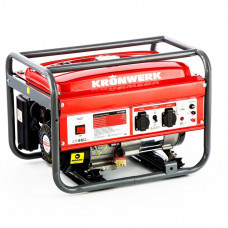 Генератор бензиновый LK 2500, 2,2 кВт, 230 В, бак 15 л, ручной старт KRONWERK 94687