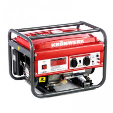 Генератор бензиновый LK 3500, 2.8 кВт, 230 В, бак 15 л, ручной старт KRONWERK 94688